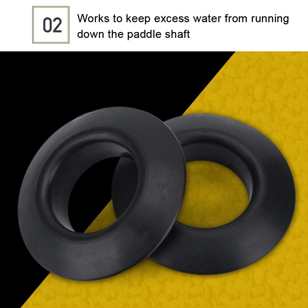 VGEBY1 Drip Rings, 4Pcs Rubber Elastic Paddle Drip Rings for Kayak Canoe Rafting Paddles Shaft