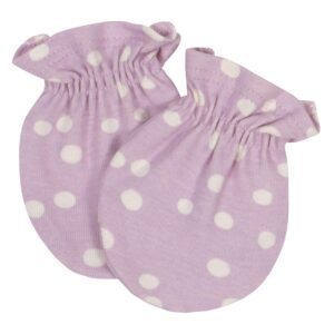 Grow by Gerber Baby Girls 4-Pack Mittens, Pink/Ivory, 0-3 Months