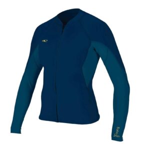 O'Neill Wetsuits Women's Bahia 1/.5mm Full Zip Jacket, Abyss/FRNAVY/Abyss, 6