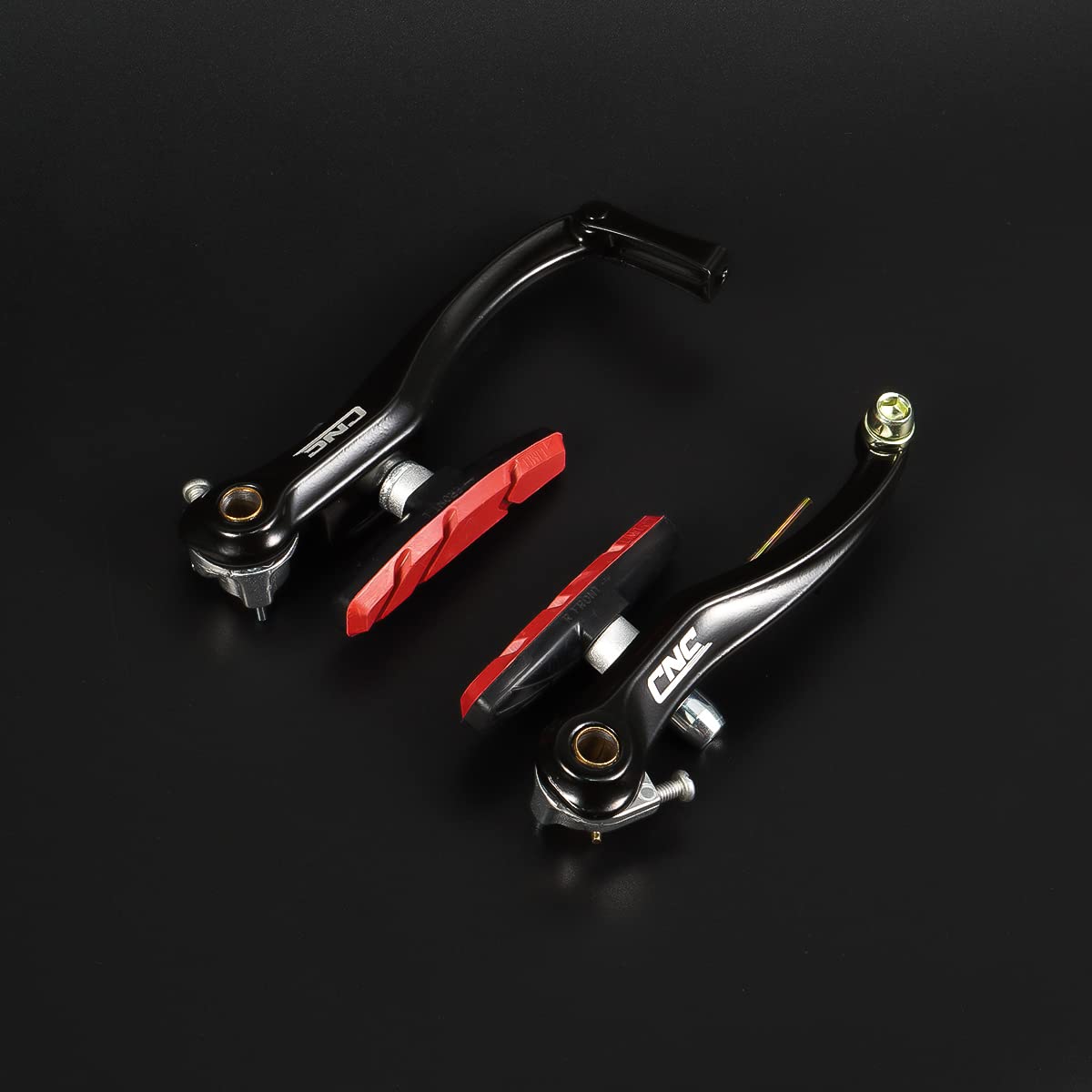 CNC Bicycle V Brake Set for Front/Rear Wheel, Linear Pull V Brakes with 70mm(L) Pads