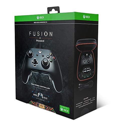 PowerA FUSION Pro Wired Controller for Xbox One - Black, Gamepad, Wired Video Game Controller, Gaming Controller, Xbox One, Works with Xbox Series X|S