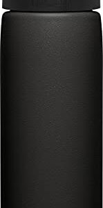 CamelBak Carry Cap Bottle - Vacuum Insulated Stainless Steel - Easy Carry, 20oz, Black