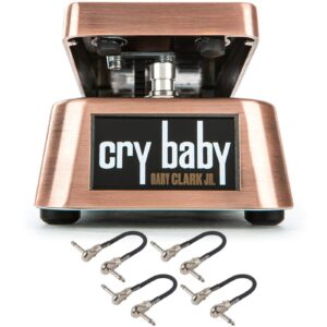 dunlop gcj95 gary clark jr. cry baby wah pedal bundle with 4 mxr patch cables