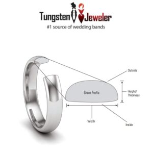 Free Personalized laser engraving Ring for Men and Ring for Women Titanium Band Rings 6mm White IP Plated Titanium Ring Brushed Center, Shiny Stepped Edge Wedding Band Ring Ideal Rings for couples