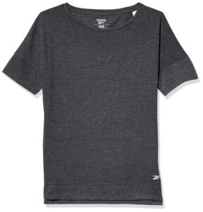 reebok training supply ac+cotton tee, black, s