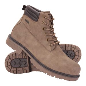 Mountain Warehouse Gorge Mens Casual Thermal Waterproof Outdoor Boots Light Brown 8 M US Men