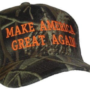 Tropic Hats Adult Embroidered Make America Great Again Trump Adjustable Ballcap - Hardwoods Camo