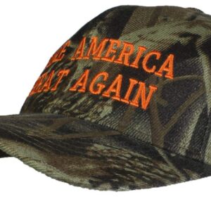 Tropic Hats Adult Embroidered Make America Great Again Trump Adjustable Ballcap - Hardwoods Camo