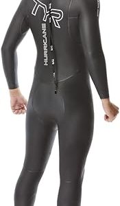 TYR mens Tyr Men's Hurricane Wetsuit Cat 2 Swimsuit, Black, Medium