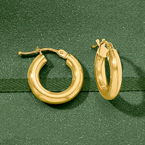 Ross-Simons Italian 18kt Yellow Gold Huggie Hoop Earrings