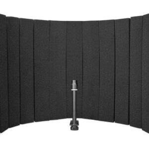 Rockville Large Studio Mic Isolation Shield Vocal Recording Booth (ROCKSHIELD 4)