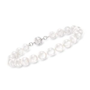 Ross-Simons 7-8mm Cultured Pearl Bracelet With Sterling Silver Magnetic Clasp. 8 inches