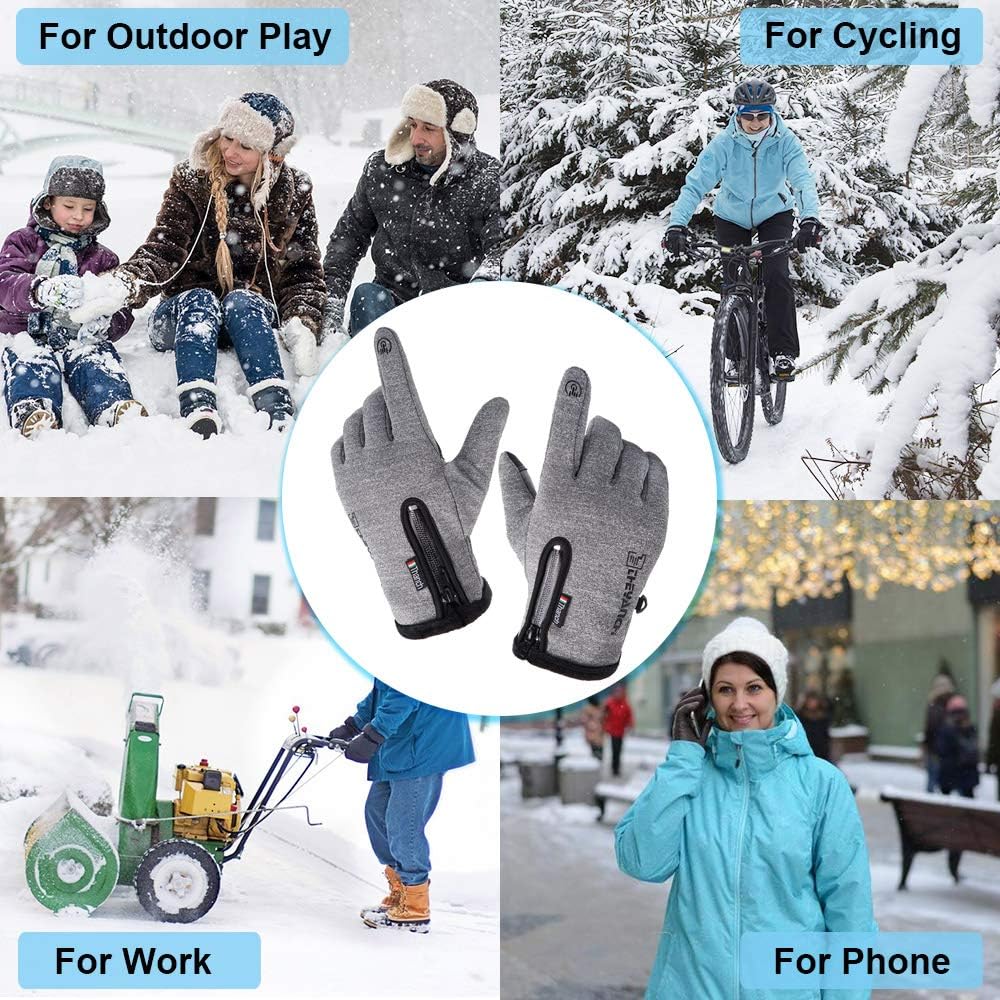 GORELOX Winter Warm Gloves,Touchscreen Cold Weather Driving Gloves Windproof Anti-Slip Sports Gloves for Cycling Running Skiing Hiking Climbing,Men ＆ Women