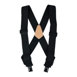 MELOTOUGH Outback Side Clip Trucker Suspenders/Perry Suspenders with 2inch Width Elastic