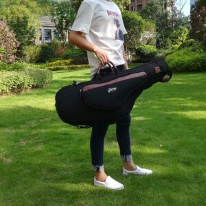 Xinlinke Tenor Saxophone Case Lightweight Soft Padded Bb Sax Gig Bag with Backpack Straps