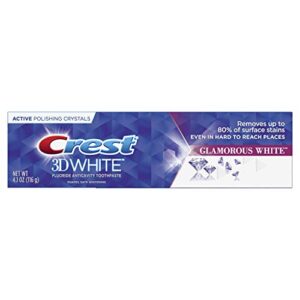 crest 3d white, whitening toothpaste glamorous white, 4.1 oz