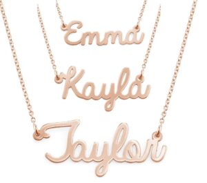 mynamenecklace personalized cursive name pendant necklace-nameplate christmas jewelry gift