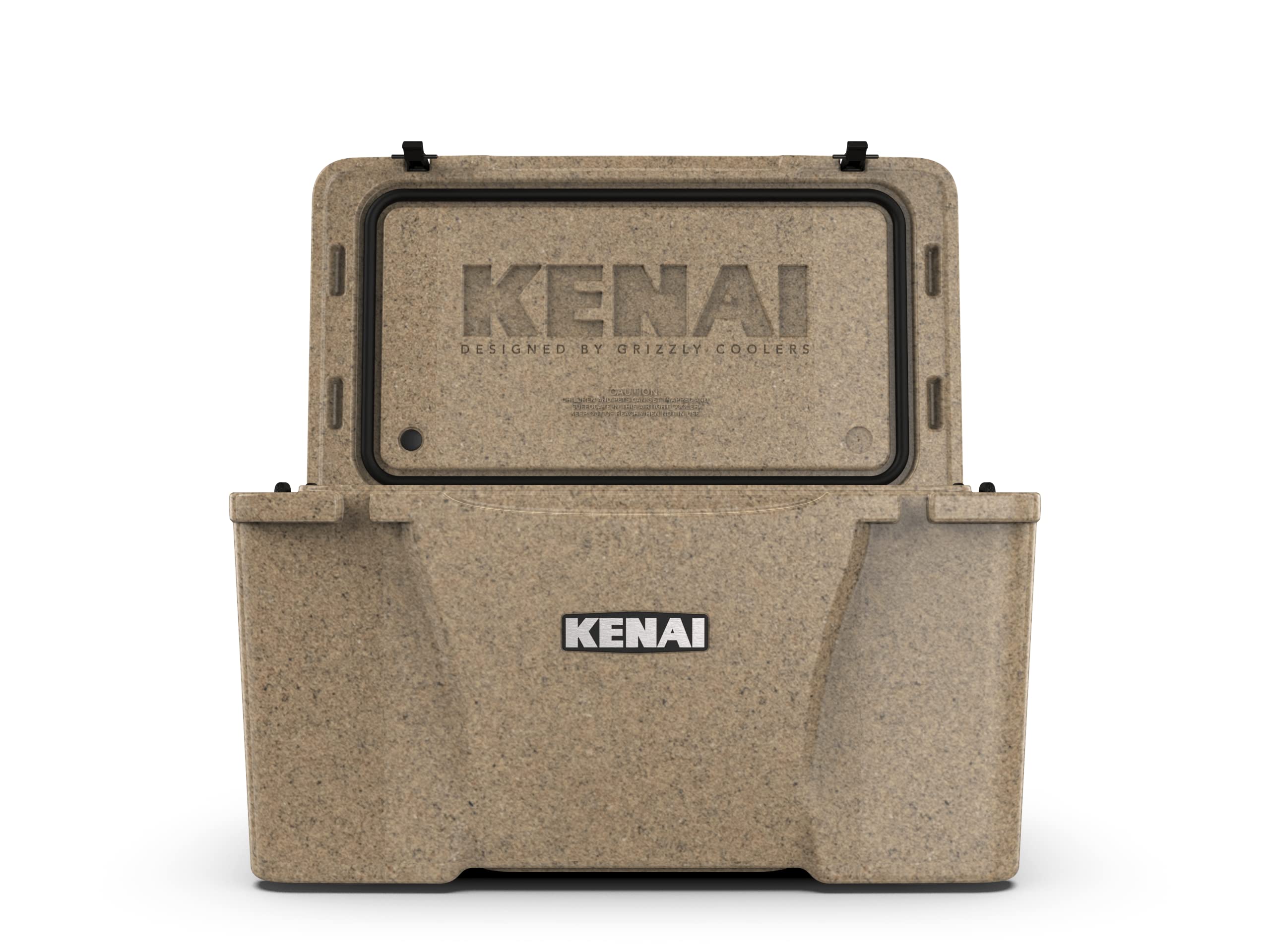 KENAI 45 Cooler | 45 qt Ice Chest Durable Rotomolded Insulated | Made in USA | Warranty for Life | for Beach Boat Camping Fishing Hunting | K45 | Sandstone