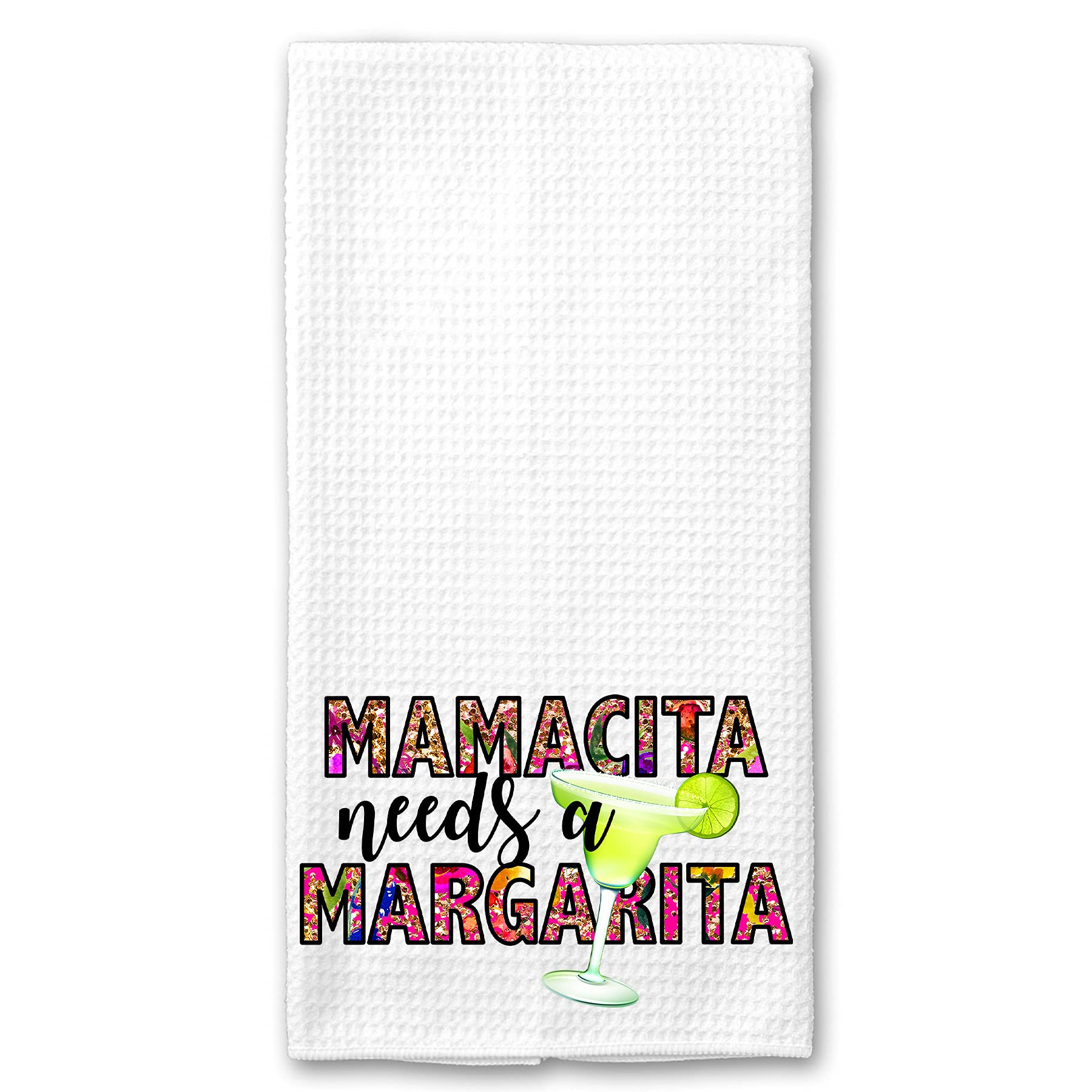 Mamacita Needs a Margarita Kitchen Microfiber Bar Tea Towel