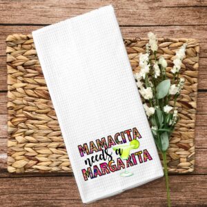 Mamacita Needs a Margarita Kitchen Microfiber Bar Tea Towel