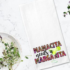 Mamacita Needs a Margarita Kitchen Microfiber Bar Tea Towel