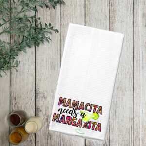 Mamacita Needs a Margarita Kitchen Microfiber Bar Tea Towel