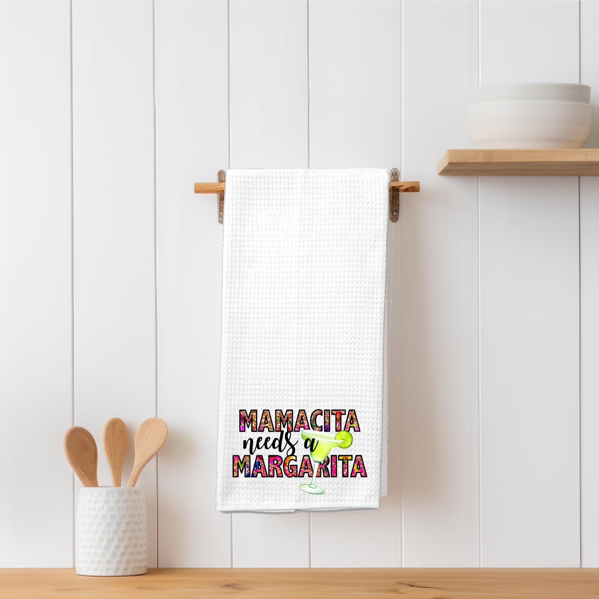 Mamacita Needs a Margarita Kitchen Microfiber Bar Tea Towel