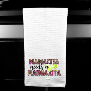 Mamacita Needs a Margarita Kitchen Microfiber Bar Tea Towel