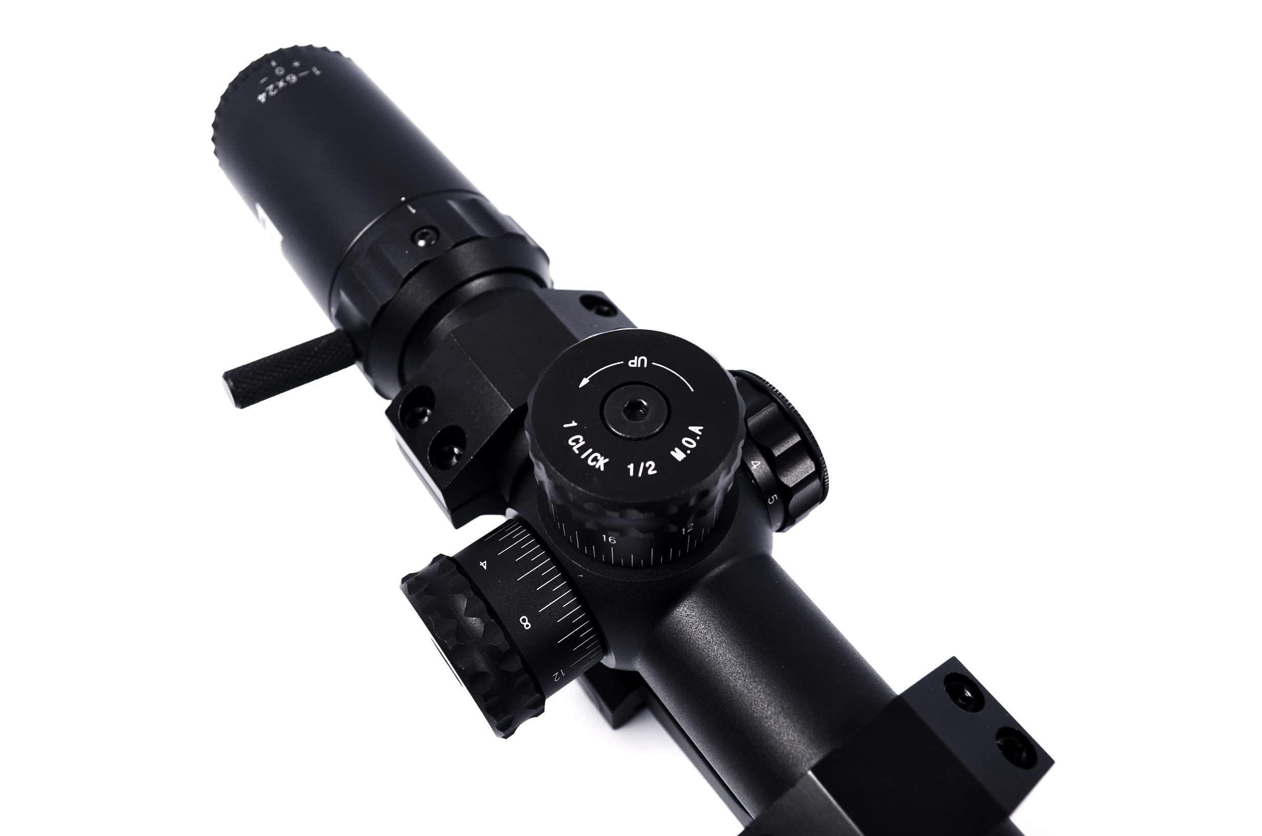 OZARK ARMAMENT LPVO 1-6X Scope - Military-Grade Optics with Illuminated Mil Dot Reticle and Cantilever Mount - Ideal for Tactical Operations and Versatility Between CQB & Long-Range Shooting