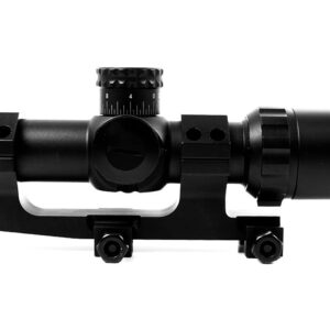 OZARK ARMAMENT LPVO 1-6X Scope - Military-Grade Optics with Illuminated Mil Dot Reticle and Cantilever Mount - Ideal for Tactical Operations and Versatility Between CQB & Long-Range Shooting