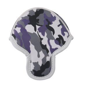 HISTAR Golf Small Mallet Putter Cover with Magnetic Closure for Scotty Cameron (Camouflage Purple)