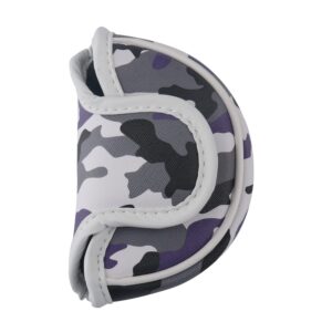 HISTAR Golf Small Mallet Putter Cover with Magnetic Closure for Scotty Cameron (Camouflage Purple)