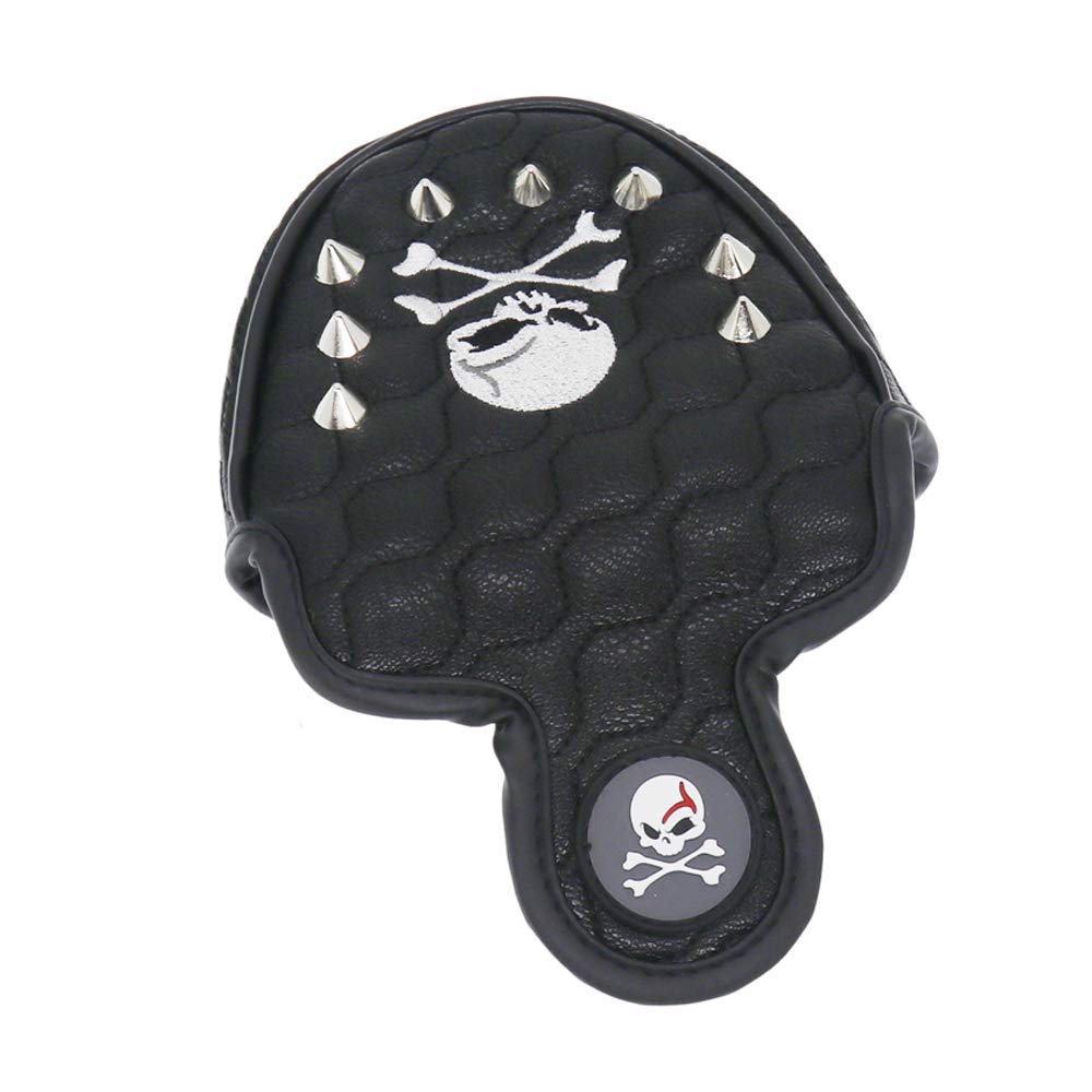 HISTAR Black Skull Mallet Putter Cover Headcover for Scotty Cameron Odyssey