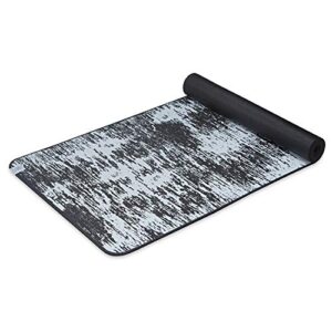 gaiam yoga mat - 6mm insta-grip extra thick & dense textured non slip exercise mat for all types of yoga & floor workouts, 68" l x 24" w x 6mm thick, obsidian