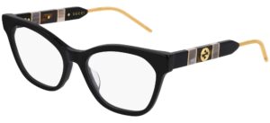 eyeglasses gucci gg 0600 o- 001 / black, 54-18-140