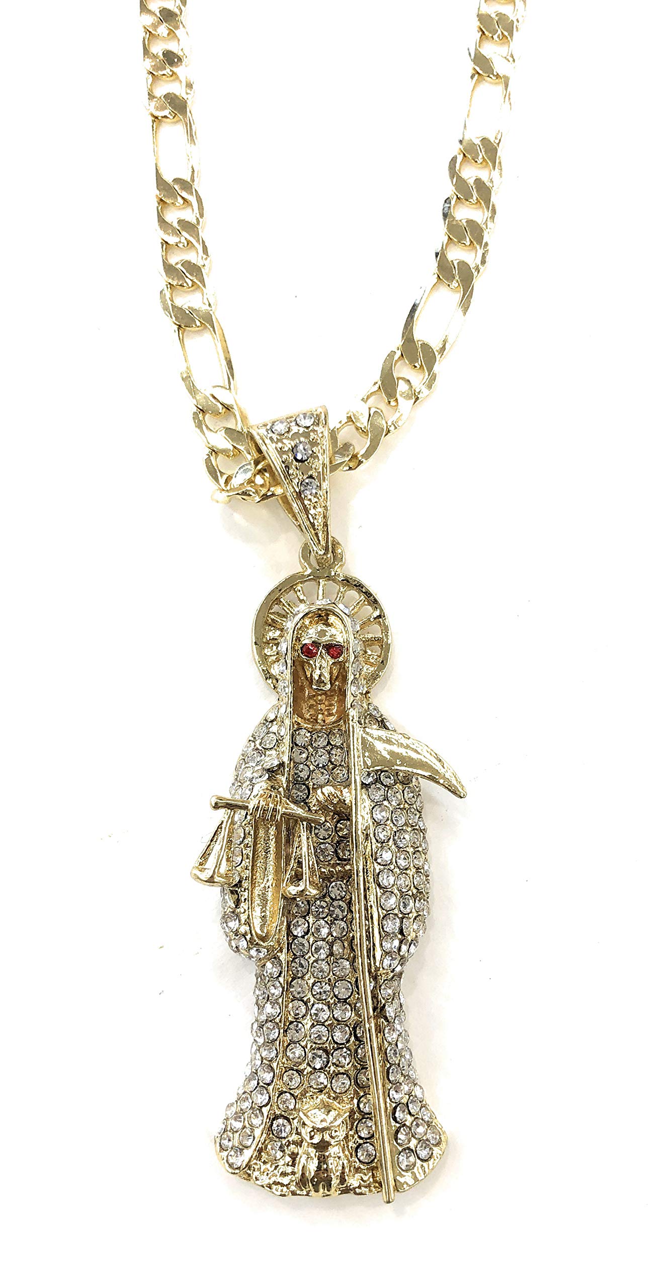 Santa Muerte Pendant/Chain Set