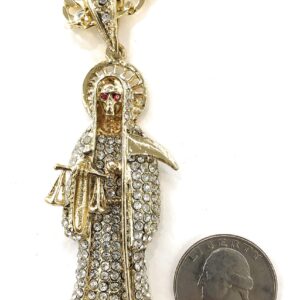 Santa Muerte Pendant/Chain Set