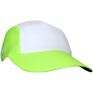 Headsweats Standard Race Hat (White/Hi Viz Yellow), One Size