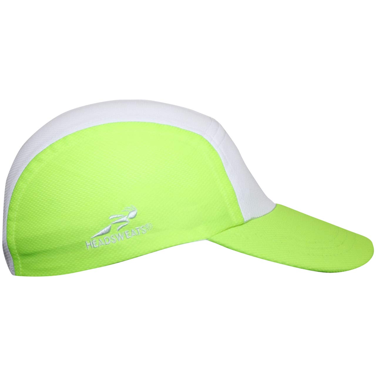 Headsweats Standard Race Hat (White/Hi Viz Yellow), One Size