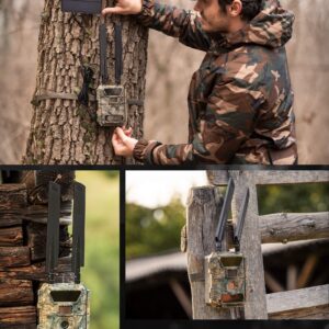 CREATIVE XP Cellular Trail Cameras WiFi 12MP 1080P Outdoor Game Camera with No-Glow Night Vision Motion Activated IP54 Waterproof for Wildlife Hunting or Property Security, 32G SD Memory Card