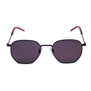 Hugo Boss sunglasses (HG-1060-S BLXAO) Matt Black - Metalic Red - Grey with Petrol mirror effect lenses