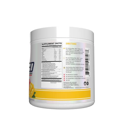 EHP Labs OxyShred Pre Workout Powder - Preworkout Powder with L Glutamine & Acetyl L Carnitine, Energy Boost Drink - Mango, 60 Servings