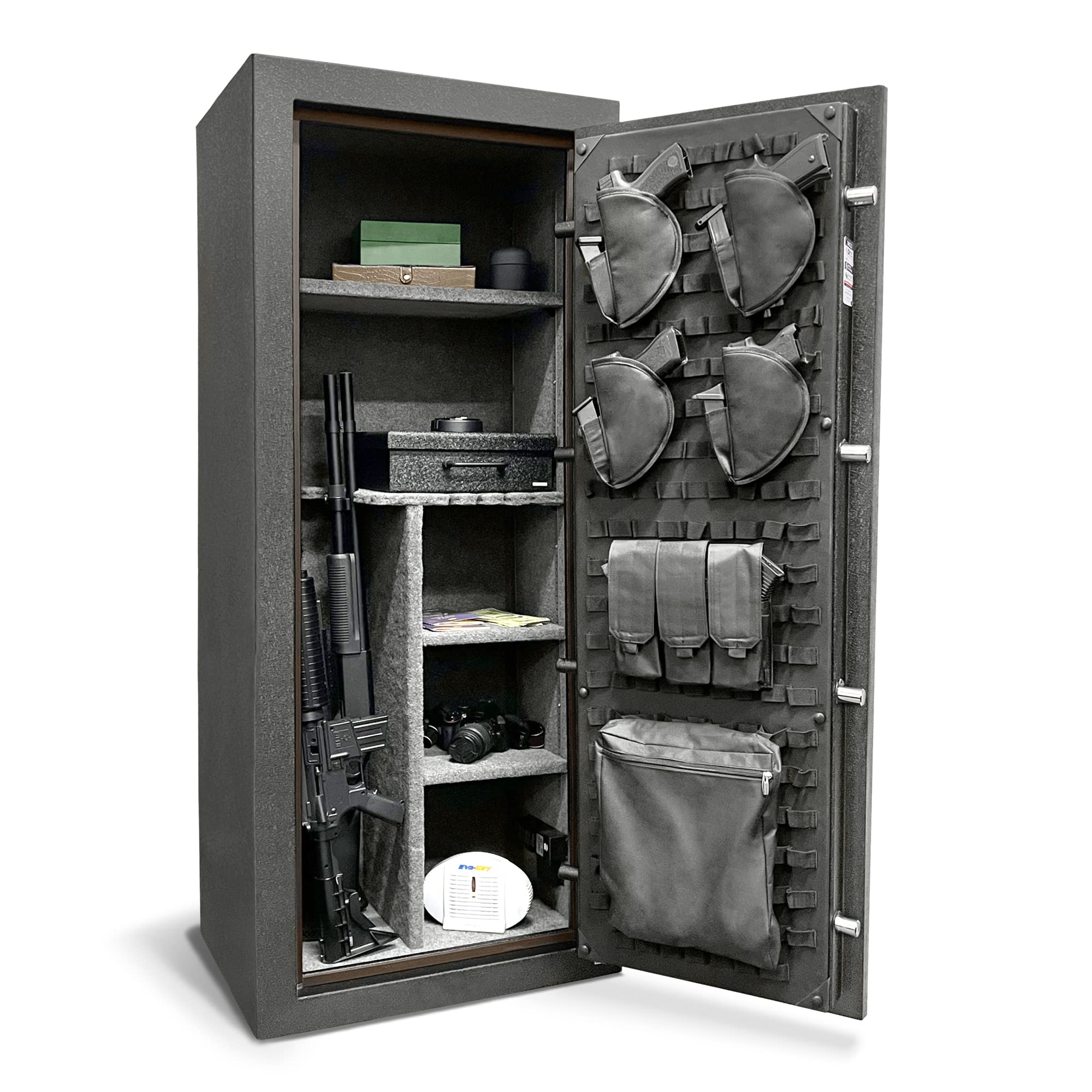 Stealth EGS23 Gun Safe Essential 23 Safe with 30 Minute Fire Protection CA DOJ Approved & 23 Long Gun Storage