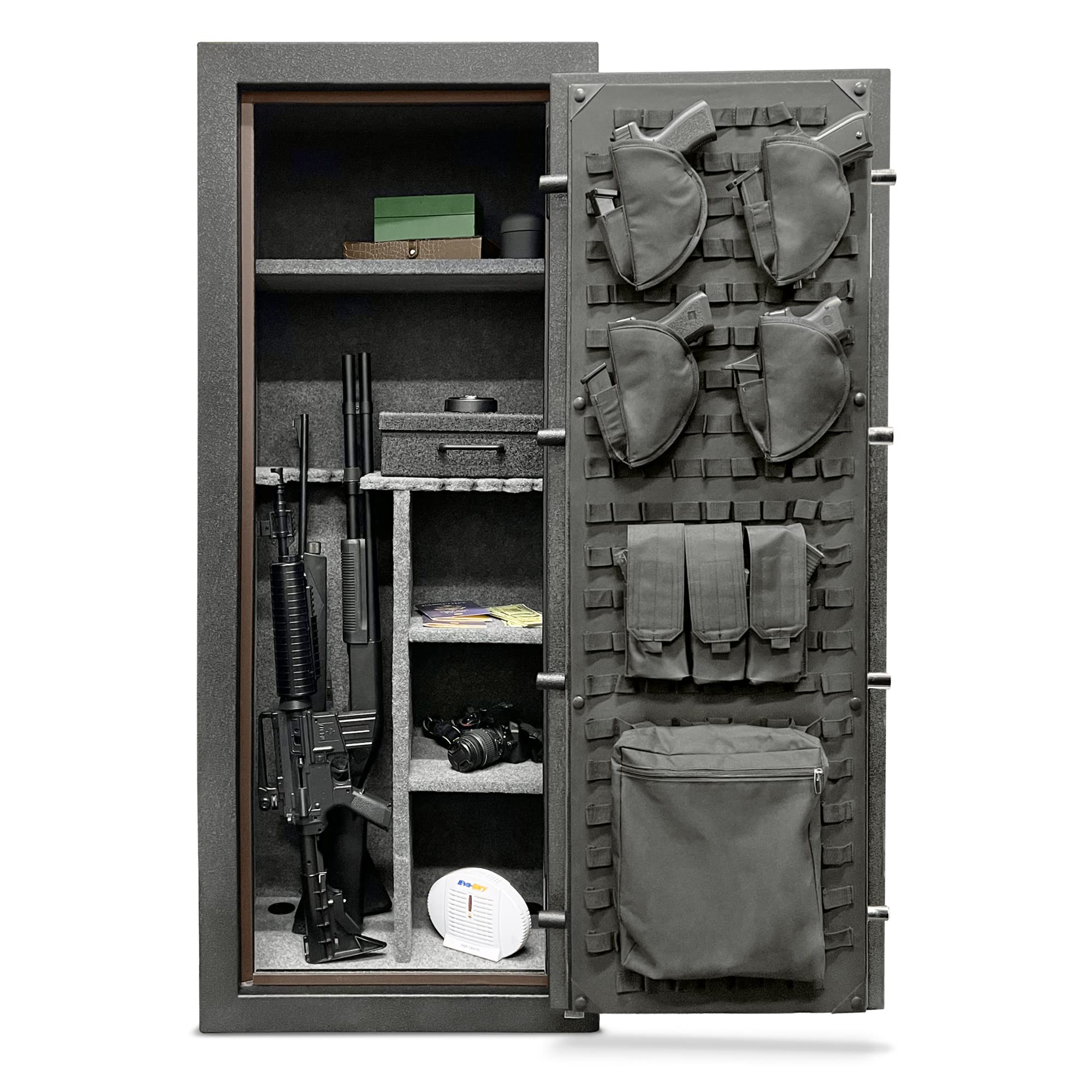 Stealth EGS23 Gun Safe Essential 23 Safe with 30 Minute Fire Protection CA DOJ Approved & 23 Long Gun Storage