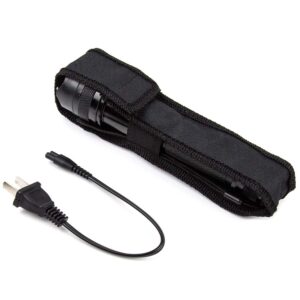 POLICE Stun Gun 1109 - Max Volt Rechargeable with LED Tactical Flashlight