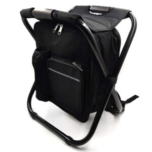 HTTMT - Folding Stool Insulated Cooler Bag Backpack Chair Beach Fishing Camping Hiking [Item Number: ET-Seat001]