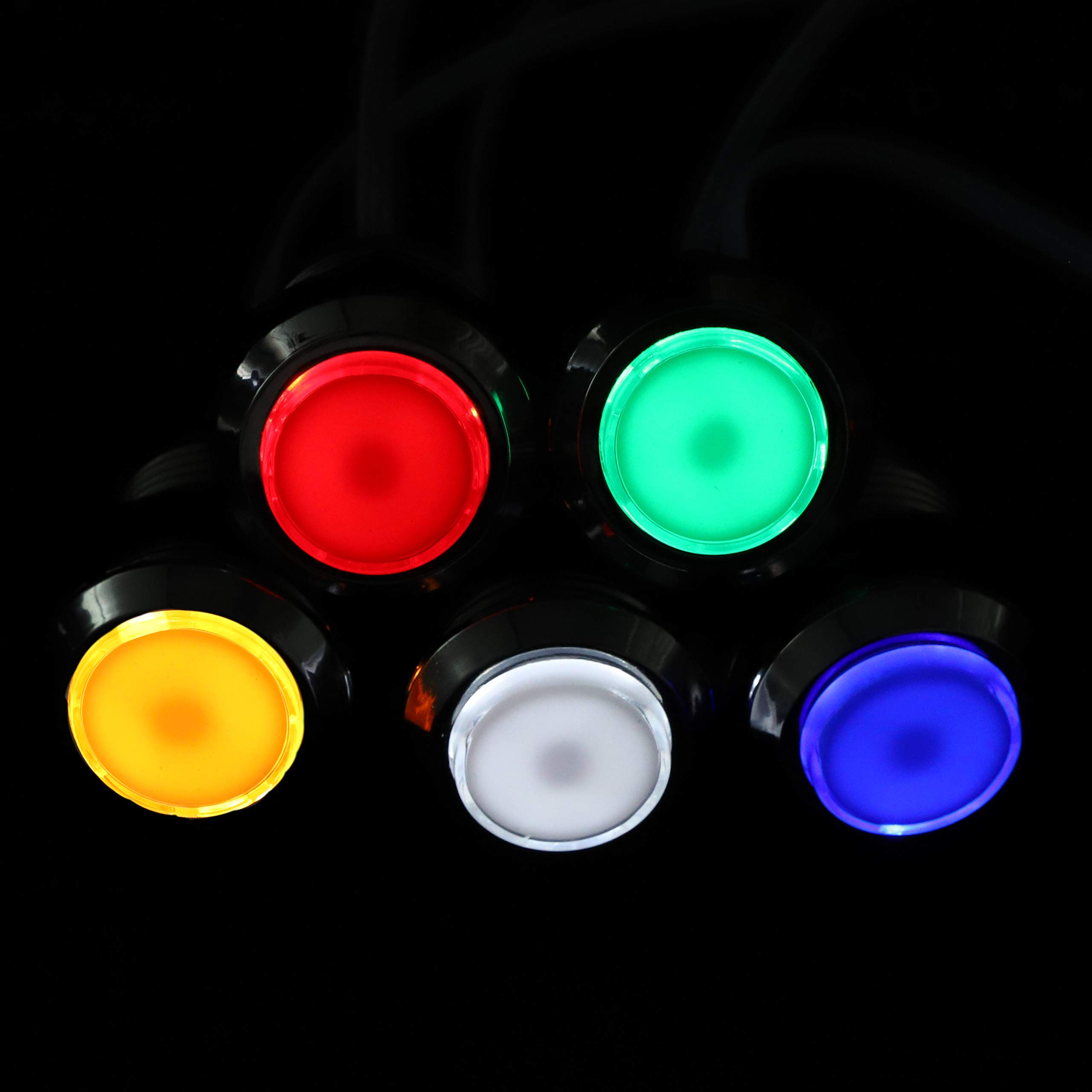 EG STARTS 4 Player LED Arcade DIY Kit USB MAME PC Game DIY & Raspberry Pi Retro Controller DIY Including 4x Arcade Joystick, 40x LED Chrome Arcade Buttons 4x Zero Delay USB Encoder