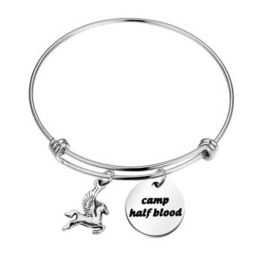 Camp Half Blood Bracelet Horse Charm Bracelet Percy Jackson Jewelry Gift for Family Mythology Movie Gift