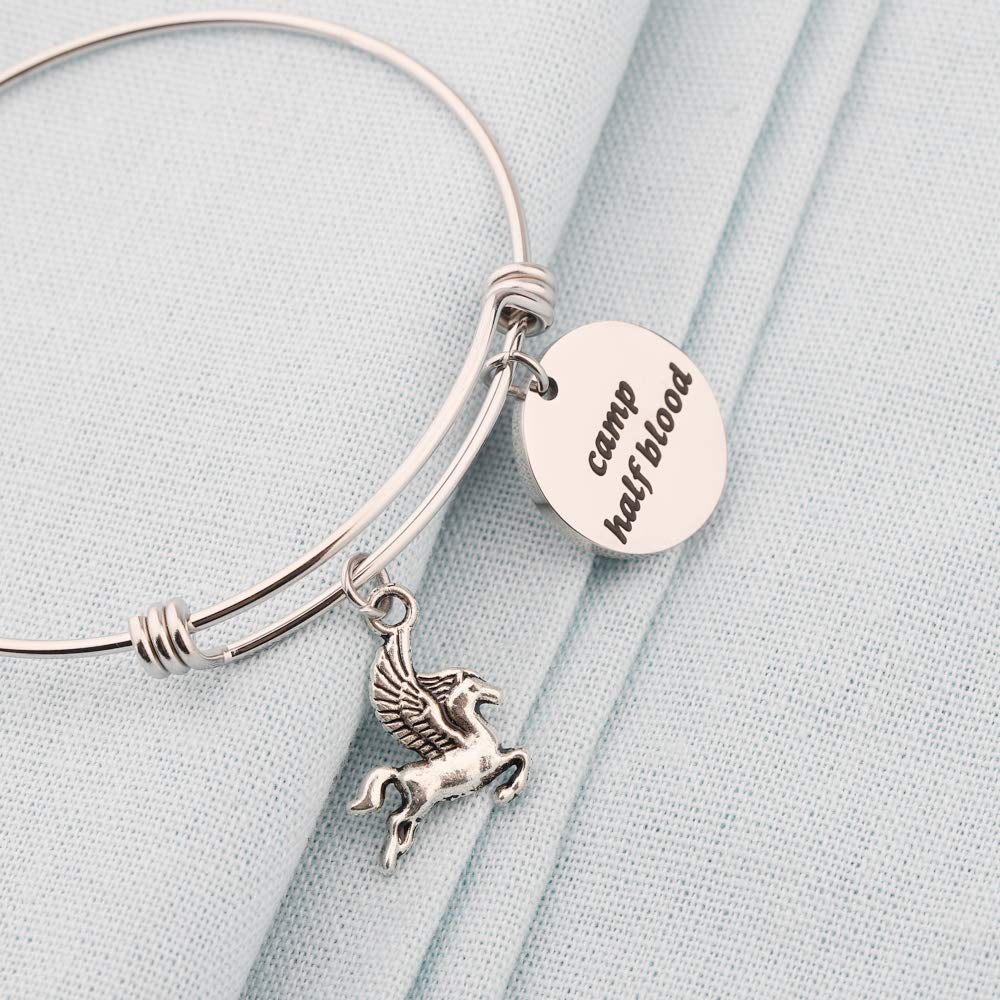 Camp Half Blood Bracelet Horse Charm Bracelet Percy Jackson Jewelry Gift for Family Mythology Movie Gift