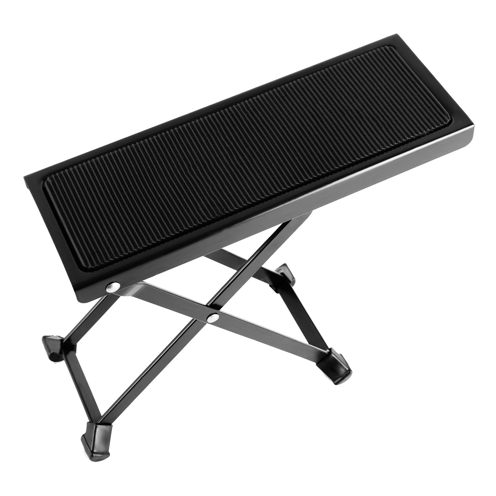 EASTROCK Guitar Foot Stool Height Adjustable Folding Guitar Foot Rest Made of Solid Iron Guitar Foot Stand for Classical Guitar